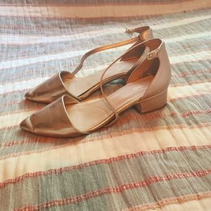 Aldo Metallic Closed Toe Sandal